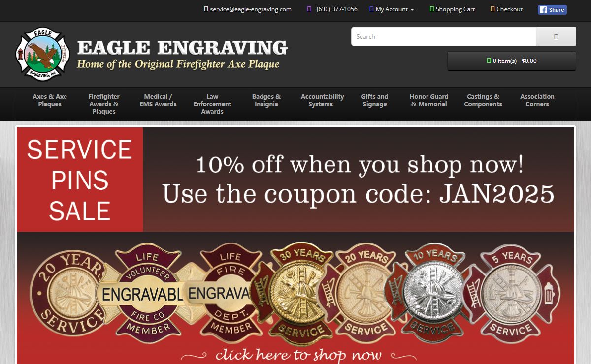 Eagle Engraving, Inc. - First Responder Recogntion and Identification since 1977