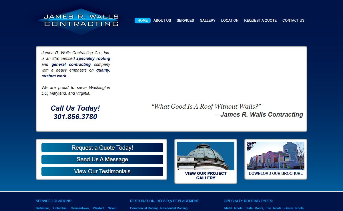 James R. Walls Contracting - Just another WordPress site