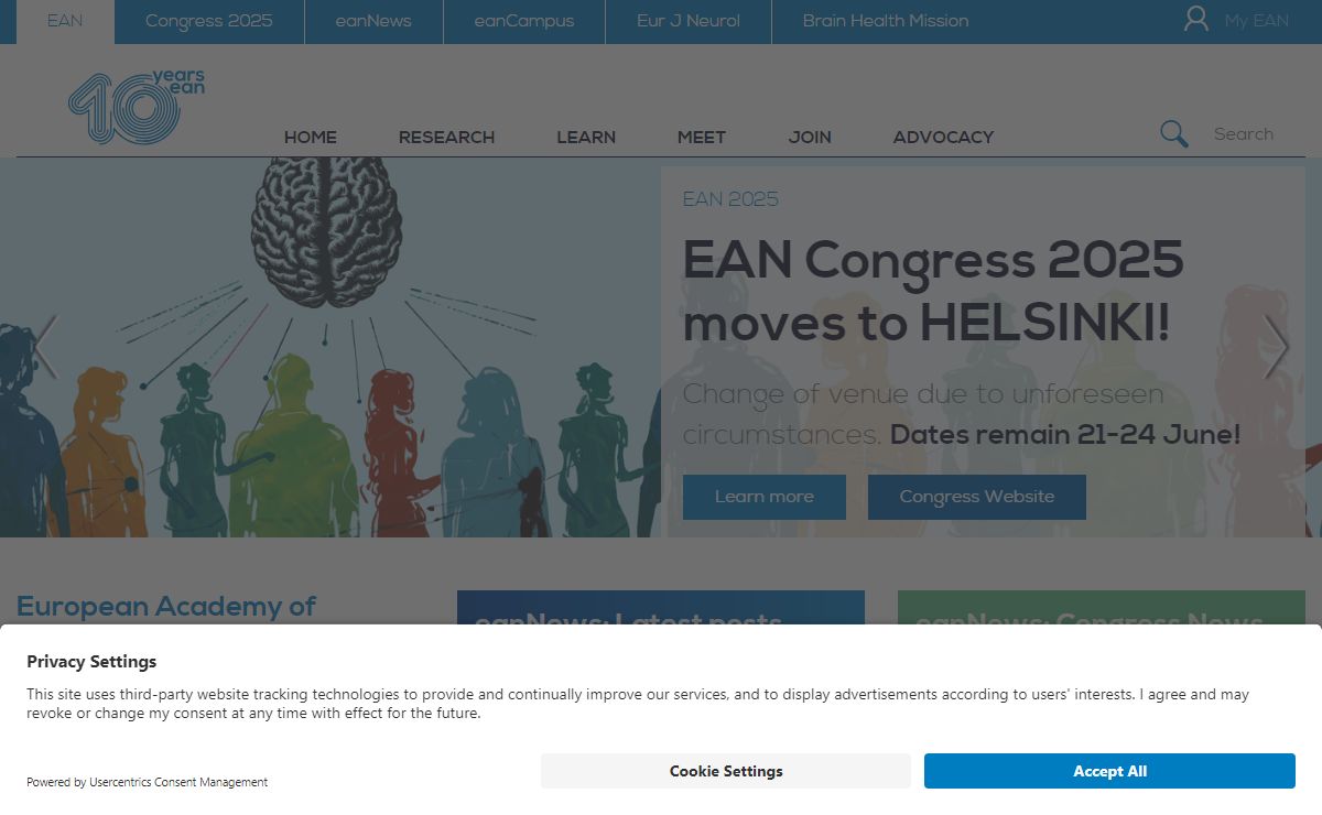 ean.org - Welcome to the European Academy of Neurology