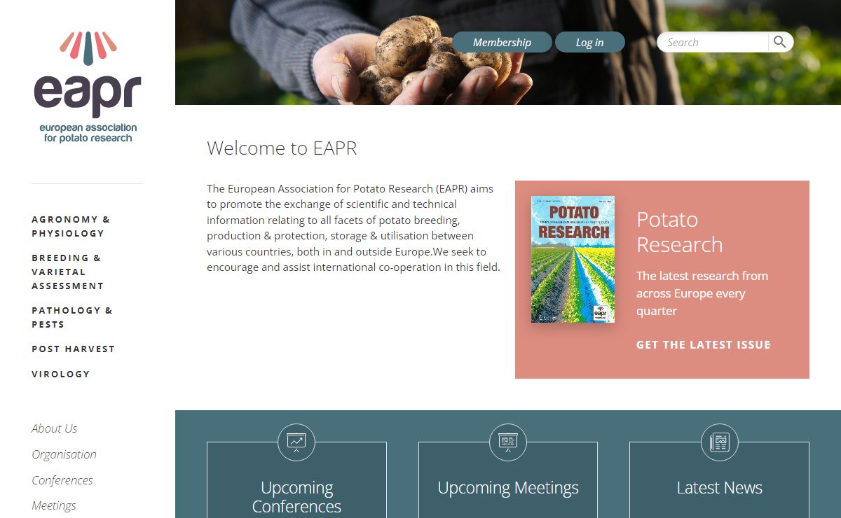 Welcome to EAPR | The European Association for Potato Research