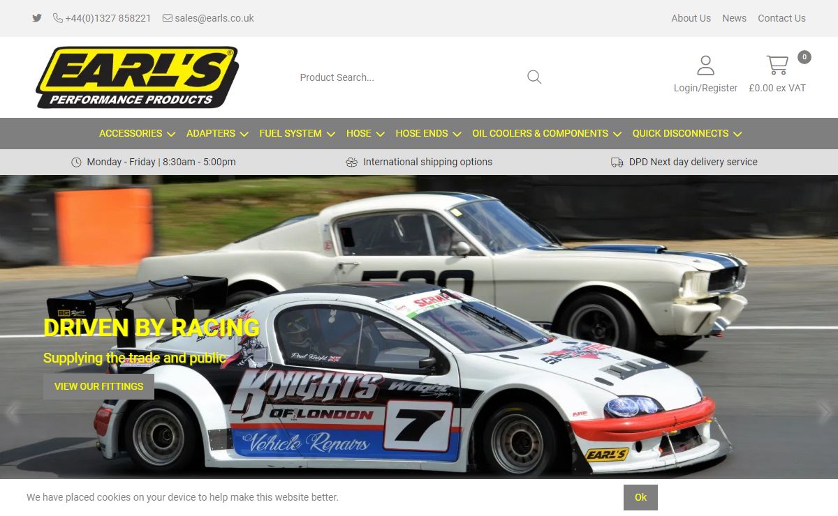 Home Page - Earls Performance Products UK Ltd