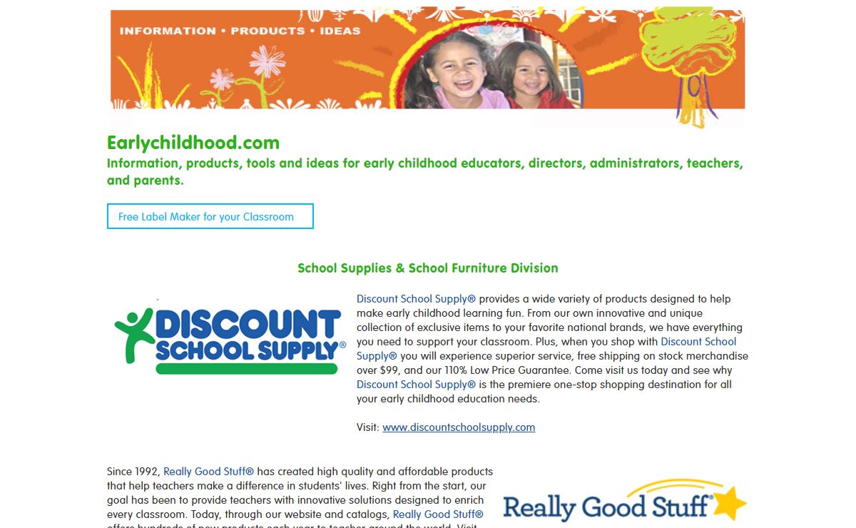 Welcome to Earlychildhood.com - Information, products and ideas for parents & teachers