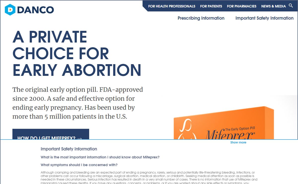The Safe and Effective Abortion Pill | Mifeprex (mifepristone)