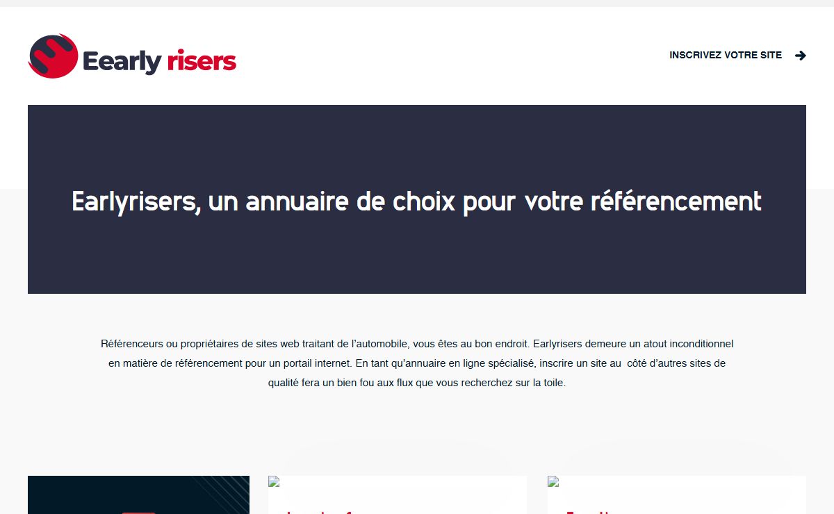 Earlyrisers, un annuaire de choix pour votre référencement - Earlyrisers