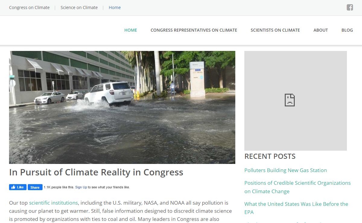Climate Reality in Congress – U.S. Representatives on Climate Change