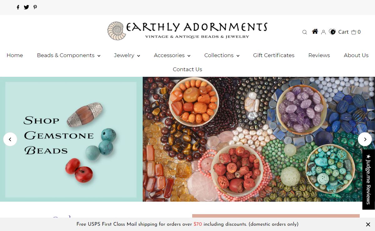 Vintage Beads, Findings, and Antique Vintage Jewelry and Accessories – Earthly Adornments