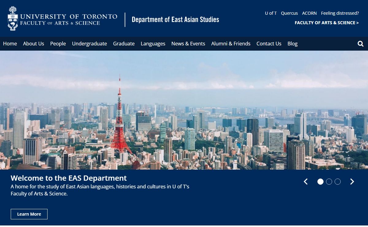 Department of East Asian Studies | University of Toronto