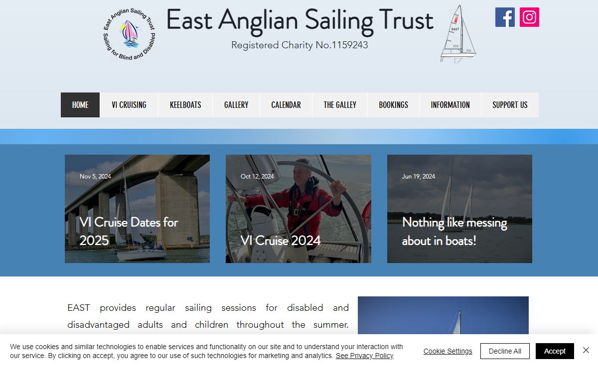 Sailing for disabled | East Anglian Sailing Trust | Levington