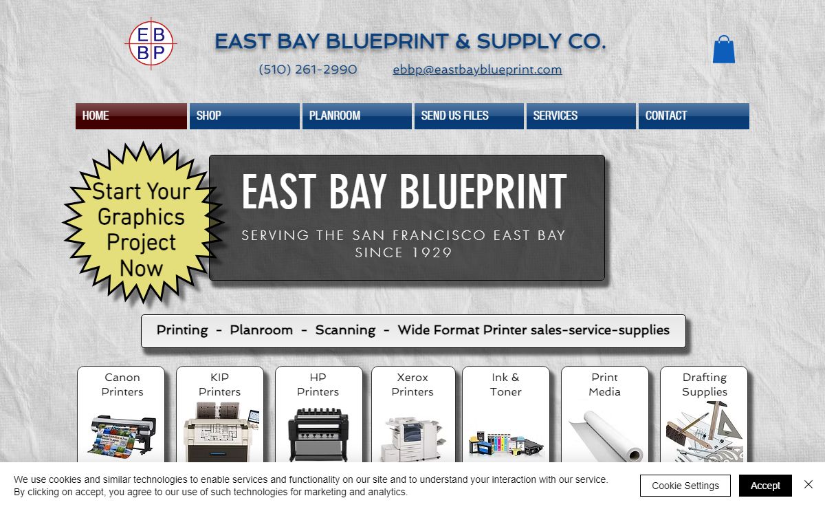 East Bay Blueprint - Reproduction, Scanning and Project Management Services