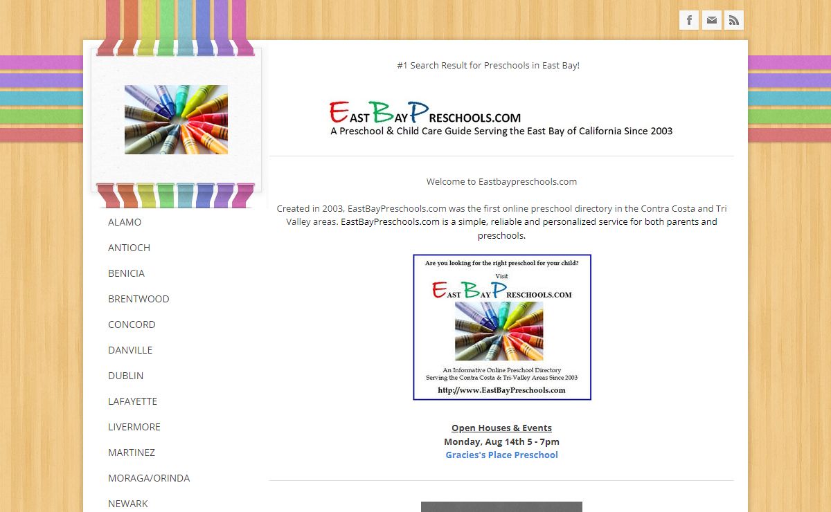 EastBayPreschools.com - An Informative Preschool and Child Care Guide Serving the East Bay of California