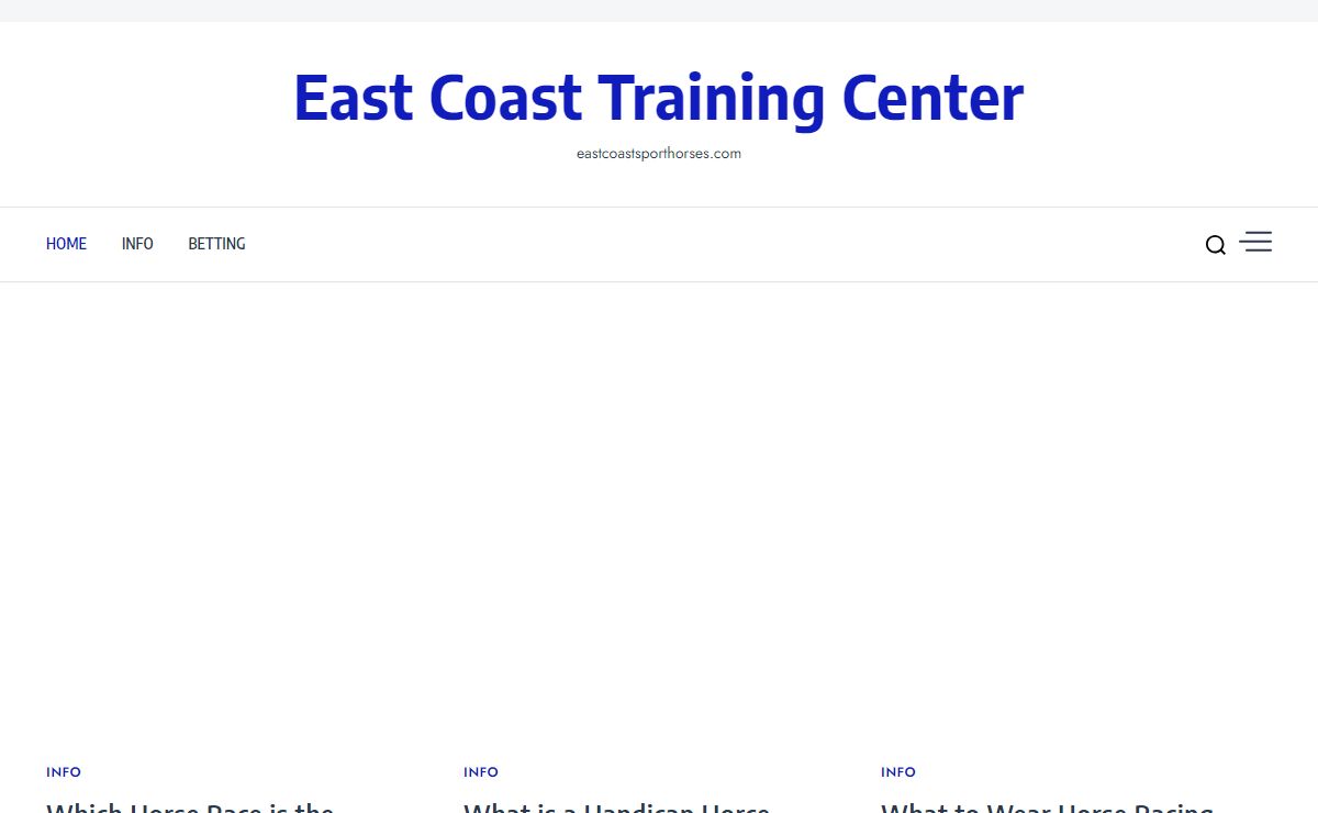East Coast Training Center - eastcoastsporthorses.com