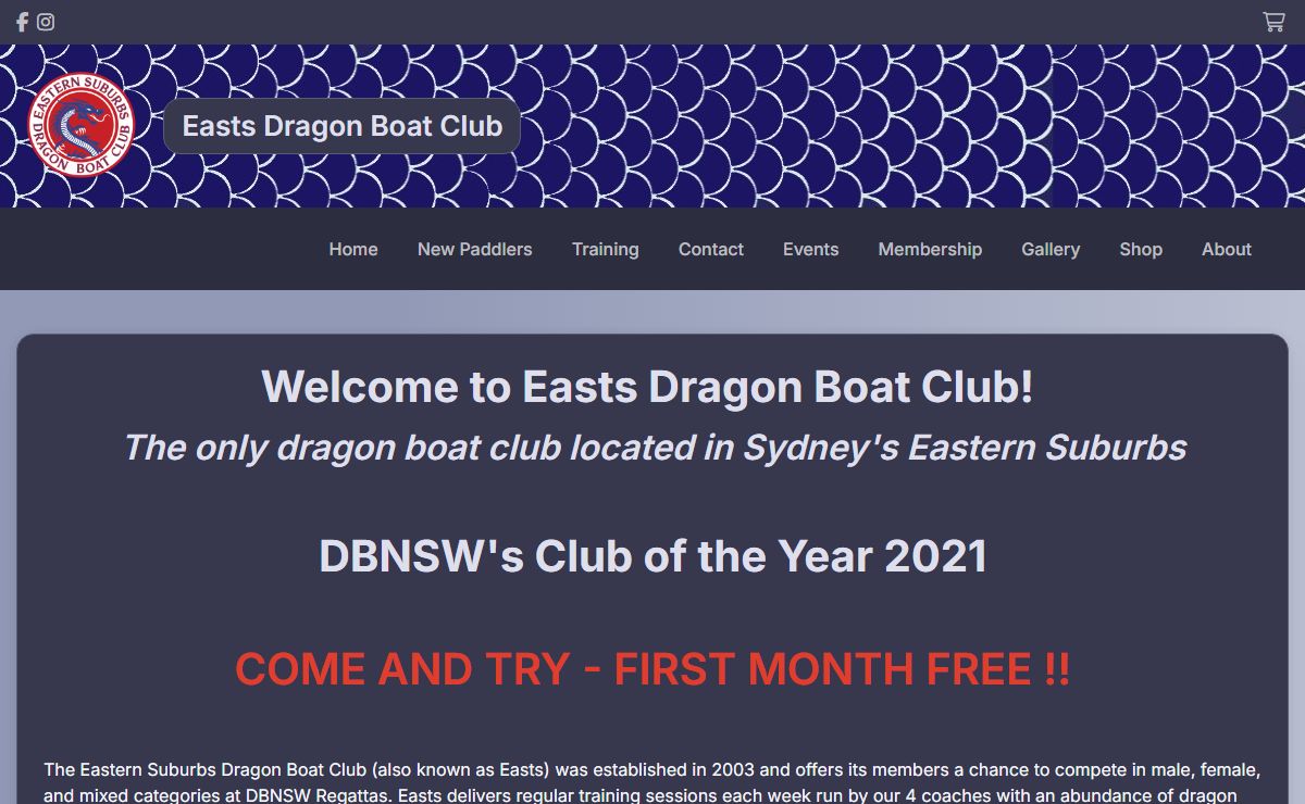 Home - Easts Dragon Boat Club