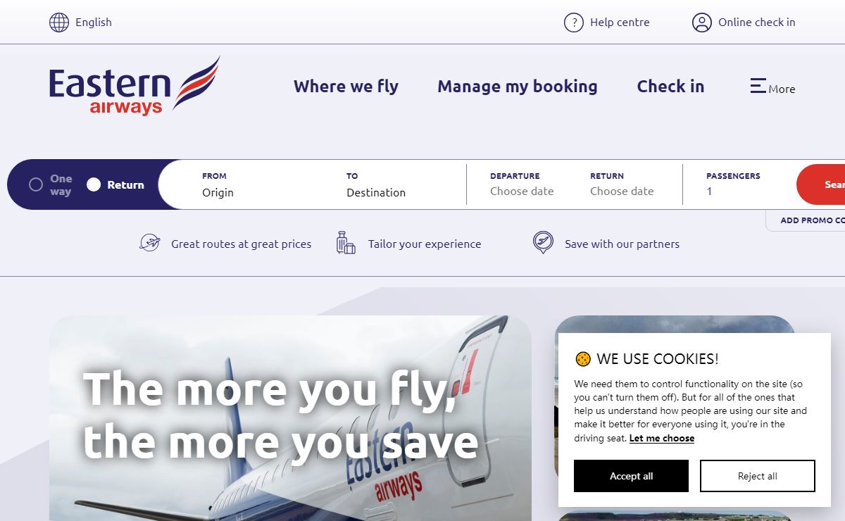 Eastern Airways – UK Regional Flights and Routes