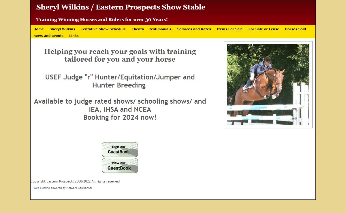 training for show hunters and jumpers