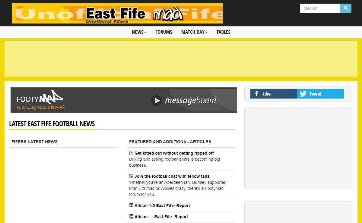 East Fife News - C'MON THE FIFE
