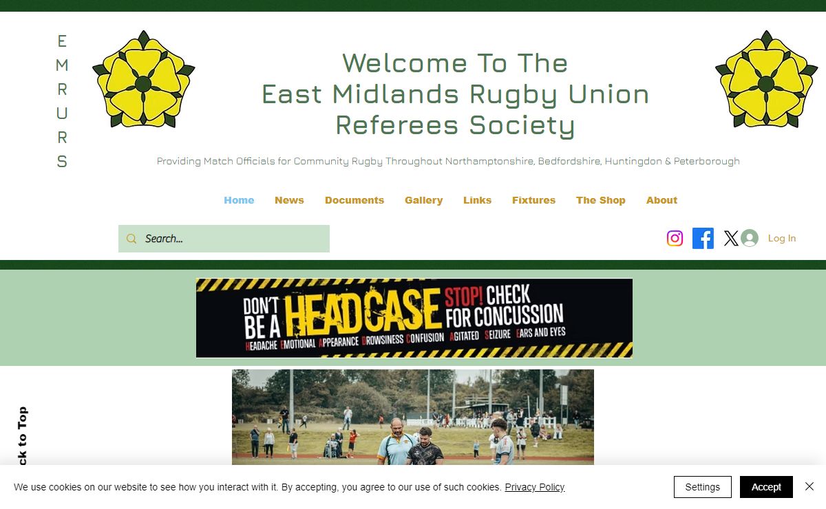 Rugby Referee | East Midlands Rugby Union Referee Society | United Kingdom