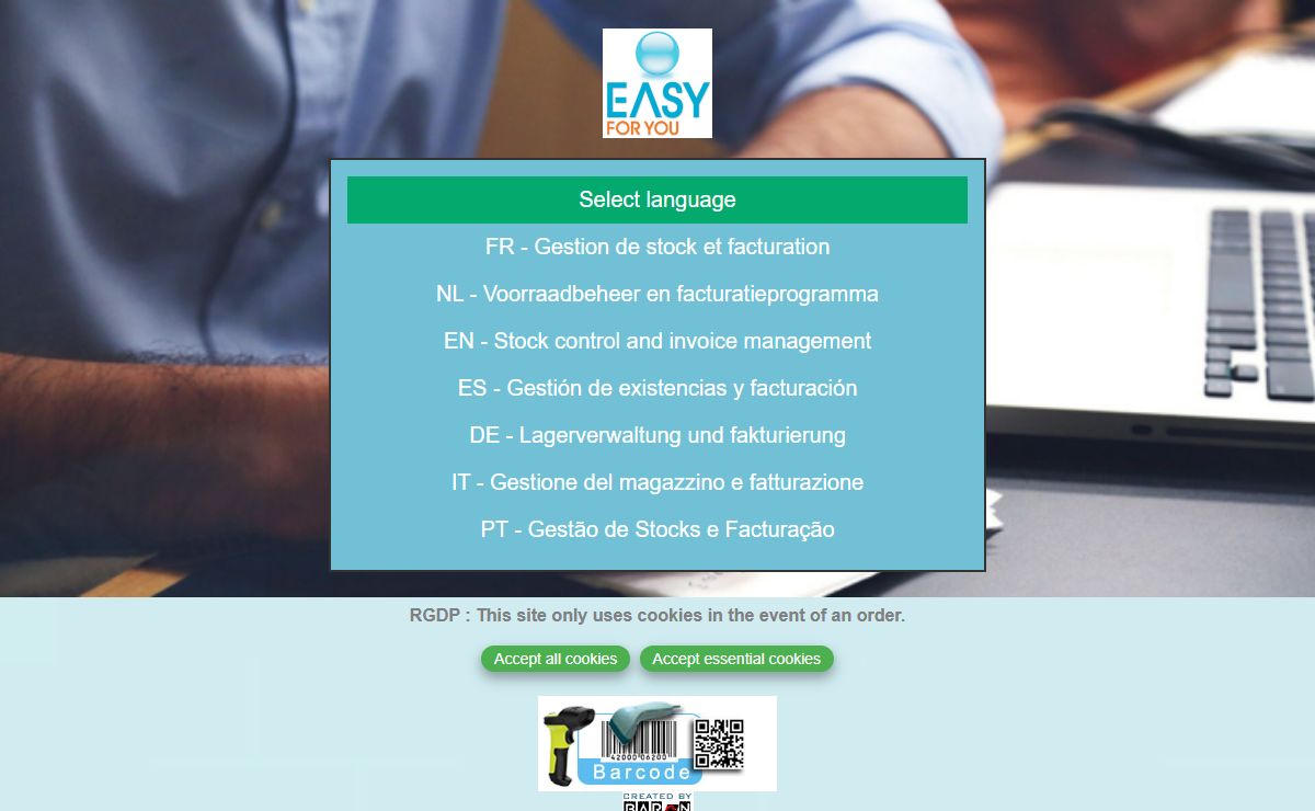 Logiciel de gestion de stock - Voorraadbeheer programma