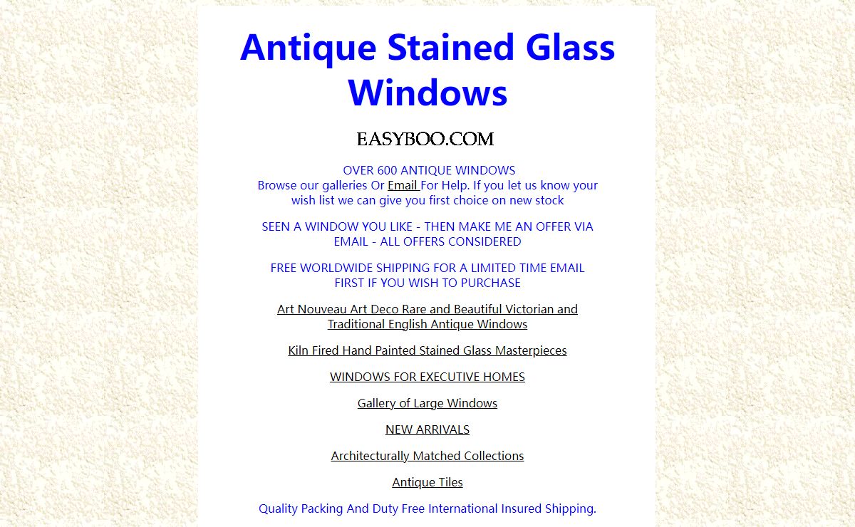 Antique Stained Glass Windows