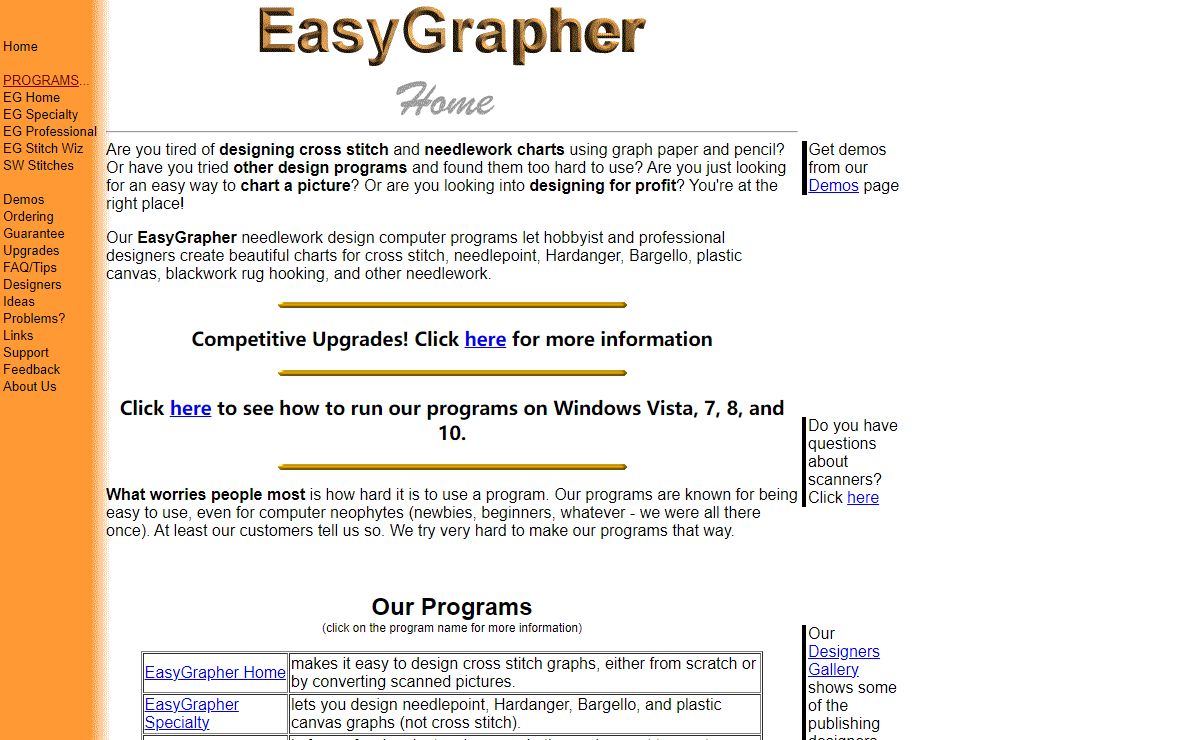 EasyGrapher needlework design programs