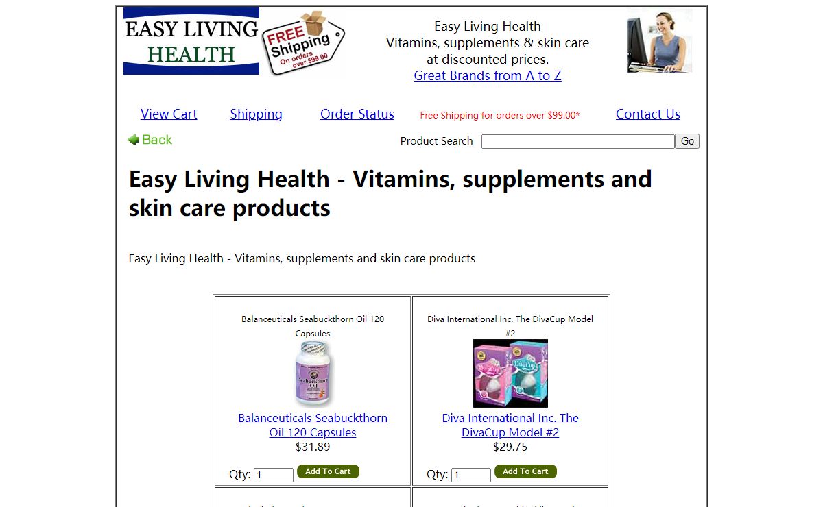 Easy Living Health - Vitamins, supplements and skin care products