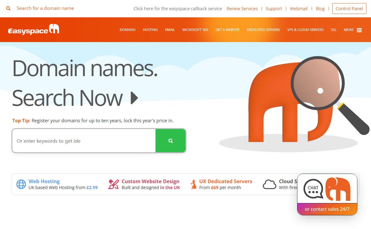 Domain Names | Web Hosting | Dedicated Servers | UK Based | Easyspace