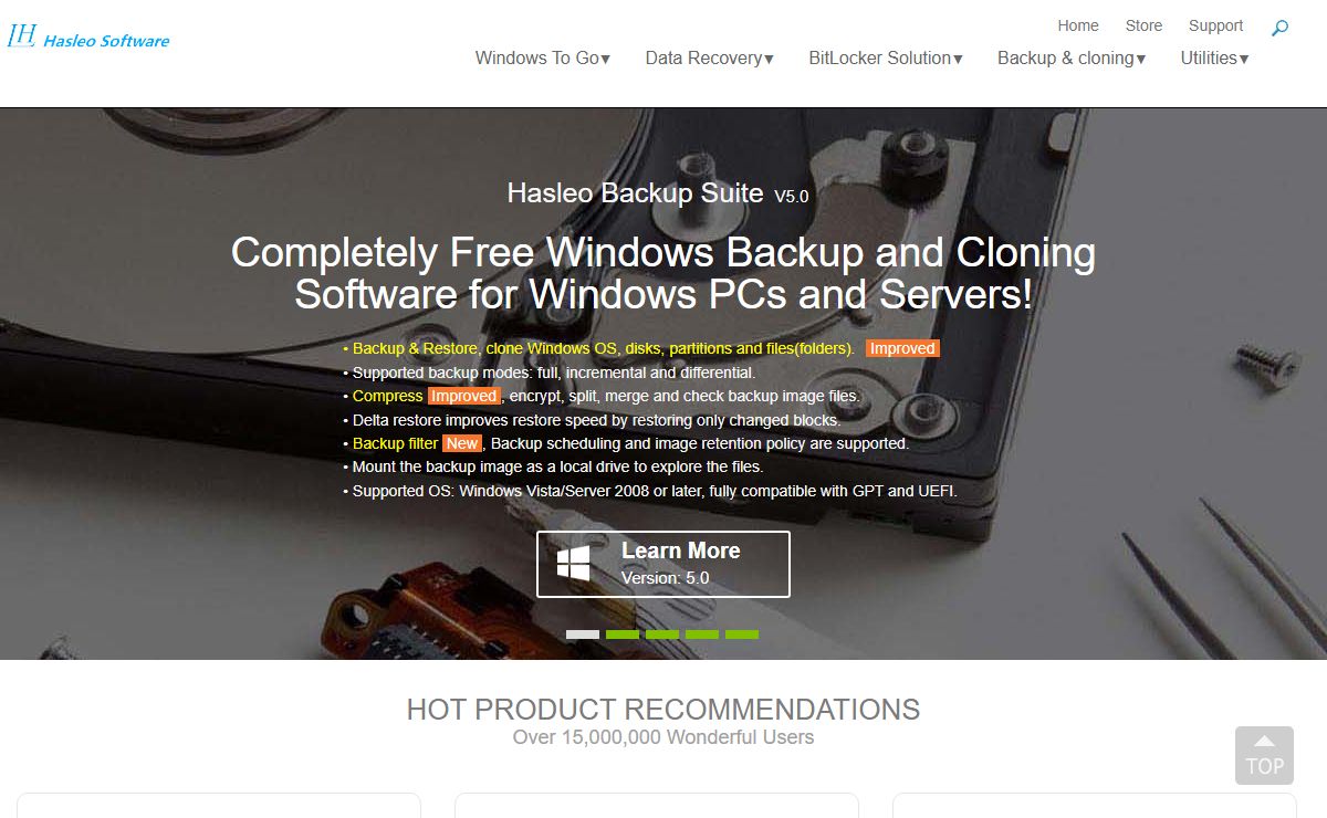 Windows To Go, Windows Backup & Clone, Data Recovery, BitLocker Solution, PC Utility