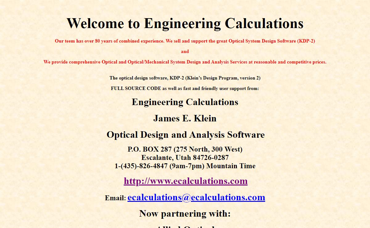 Engineering Calculations