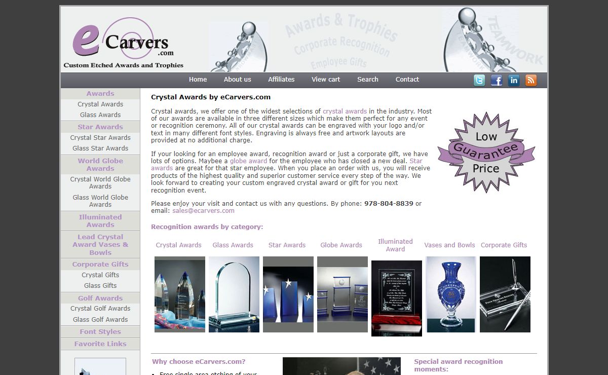 Crystal Awards|Employee Awards|Recognition Awards