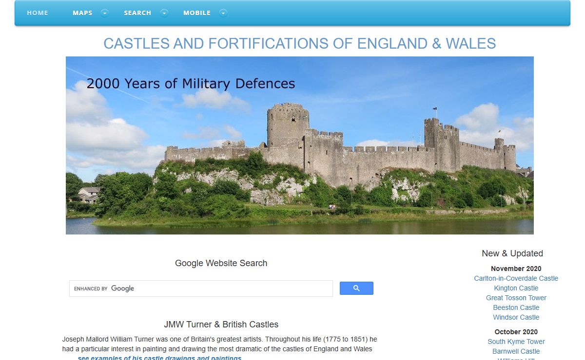 CASTLES AND FORTIFICATIONS OF ENGLAND & WALES