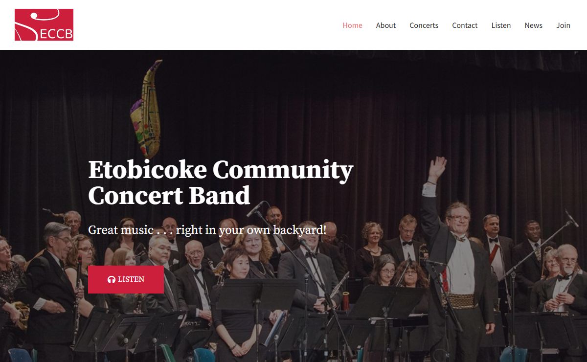Etobicoke Community Concert Band – Great Music . . . right in your own backyard!