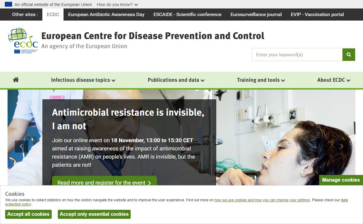 Homepage | European Centre for Disease Prevention and Control
