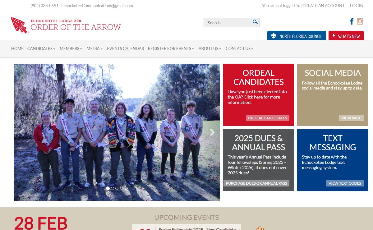 Echockotee Lodge 200 | Order of the Arrow