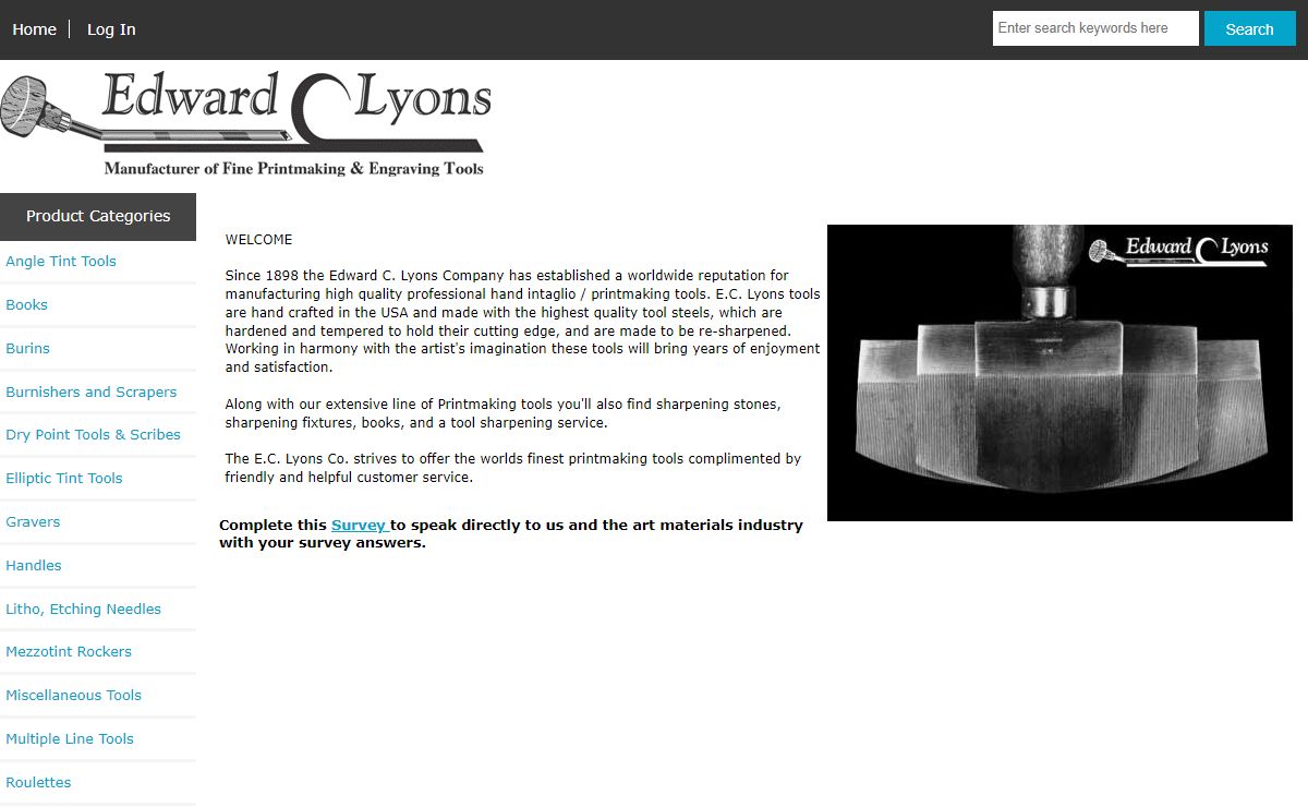 E C Lyons Company, Fine Engraving Tools for Printmakers