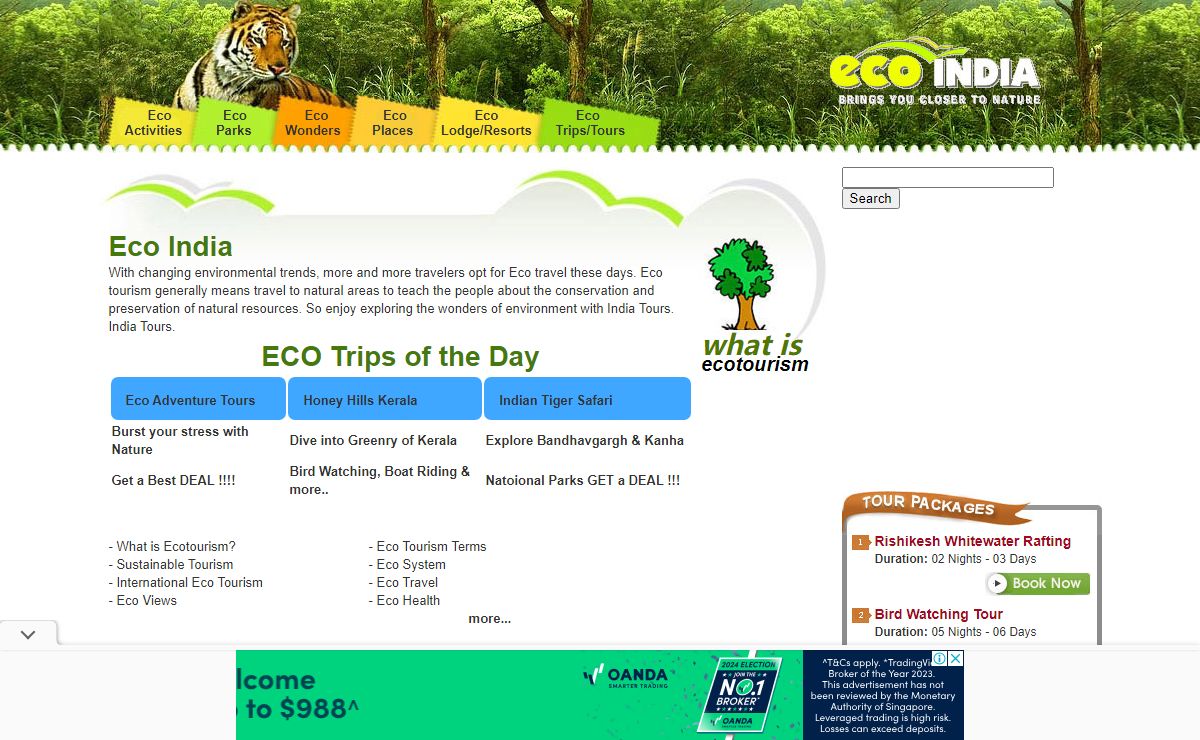 ECO India Tours and Travel - Ecotourism in India Travel Tours India