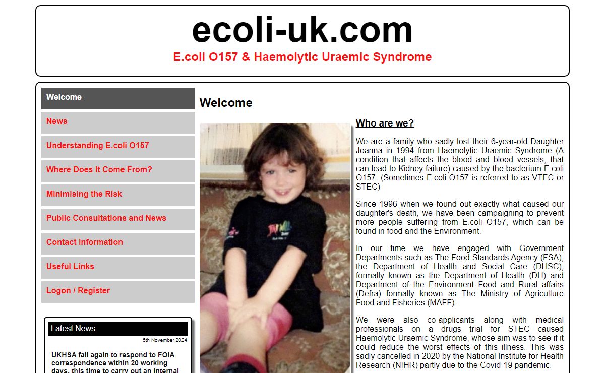 Introduction to ecoli-uk.com