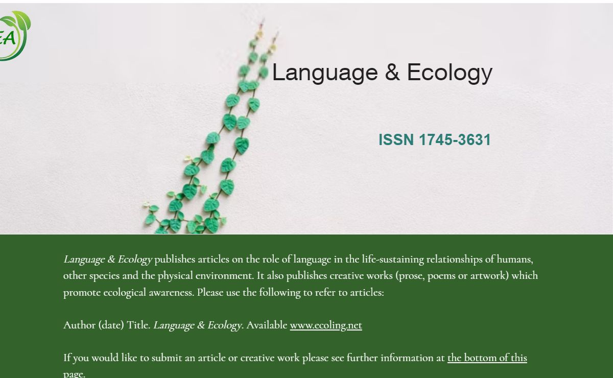Language & Ecology