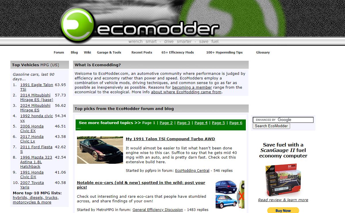 Fuel Economy, Hypermiling, EcoModding News and Forum - EcoModder.com