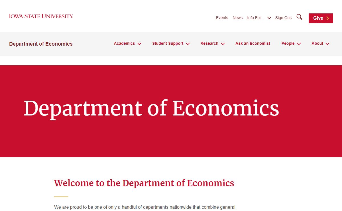 Department of Economics