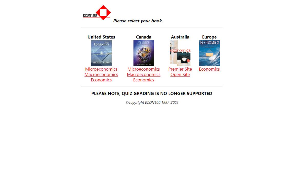 ECON100 MEMBER HOME PAGE