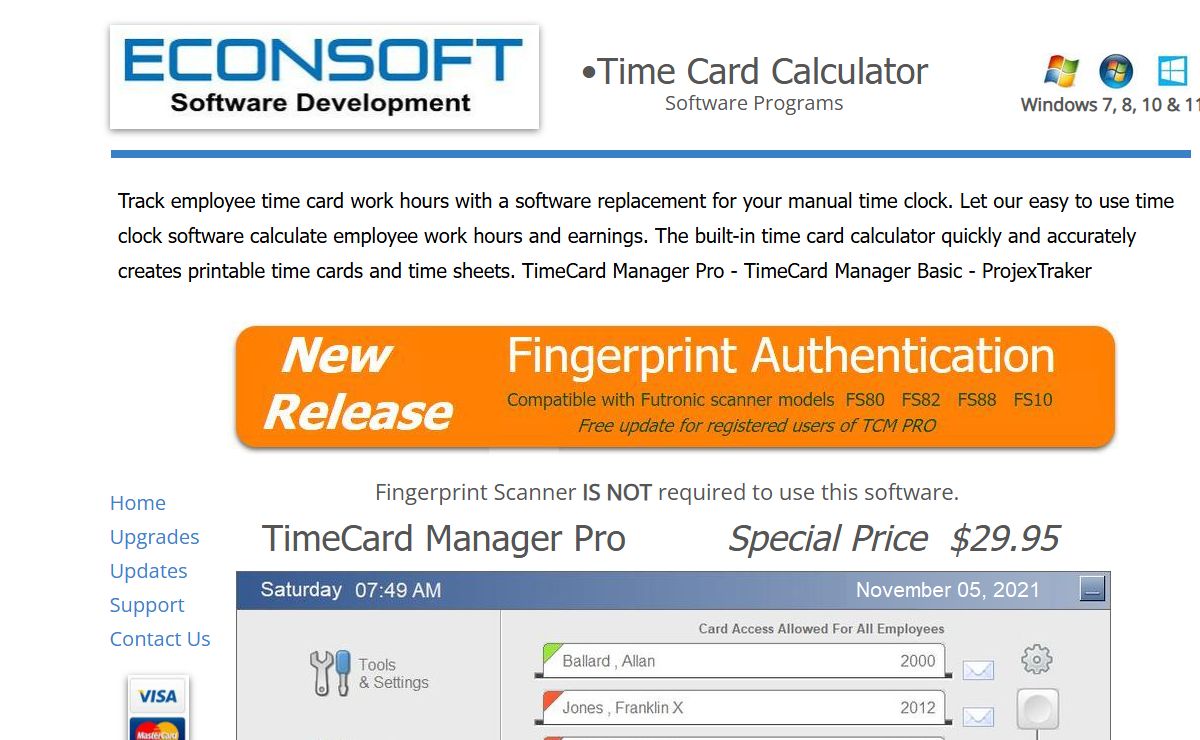 Time Card Calculator - EconSoft