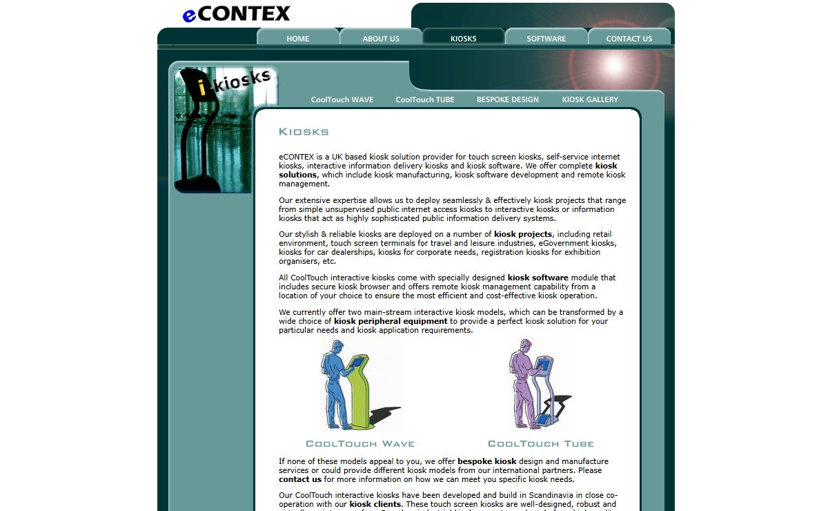 eCONTEX. Kiosk solution provider in the UK