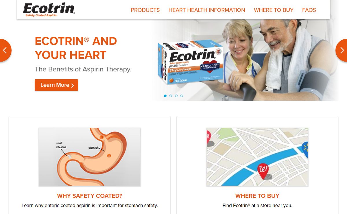 Ecotrin® Safety Coated Aspirin - Low Strength & Regular Stre