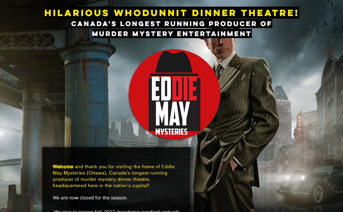 Eddie May Murder Mysteries | Mystery Dinner Theatre Entertainment
