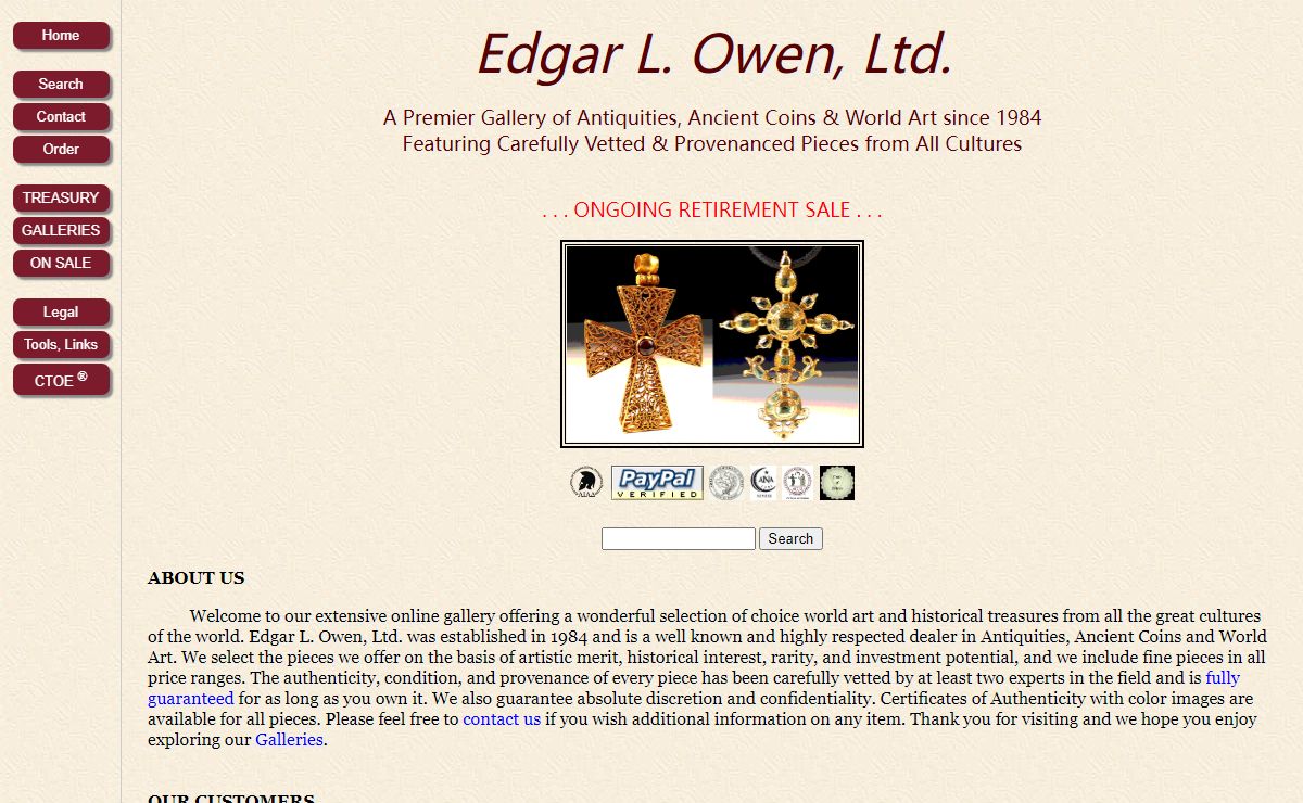A Premier Gallery of Fine Antiquities, Ancient Coins and World Art since 1984 - Edgar L. Owen Galleries