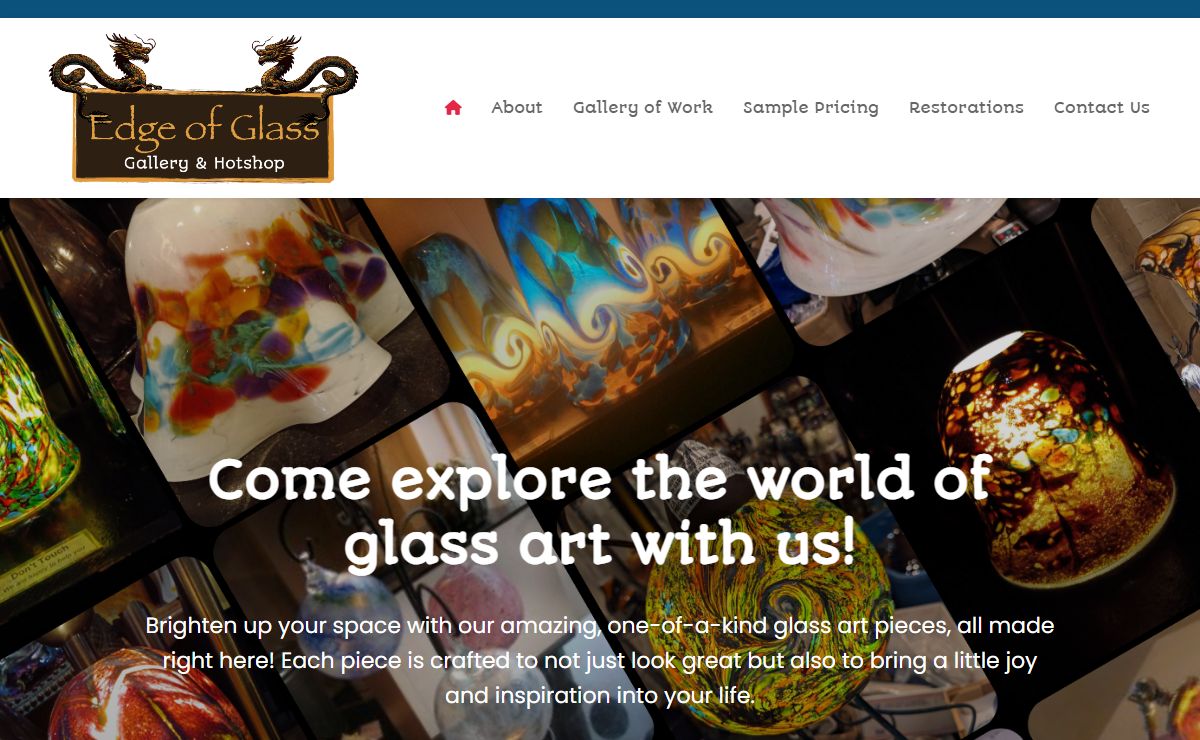 Edge of Glass Gallery and Hotshop - Home