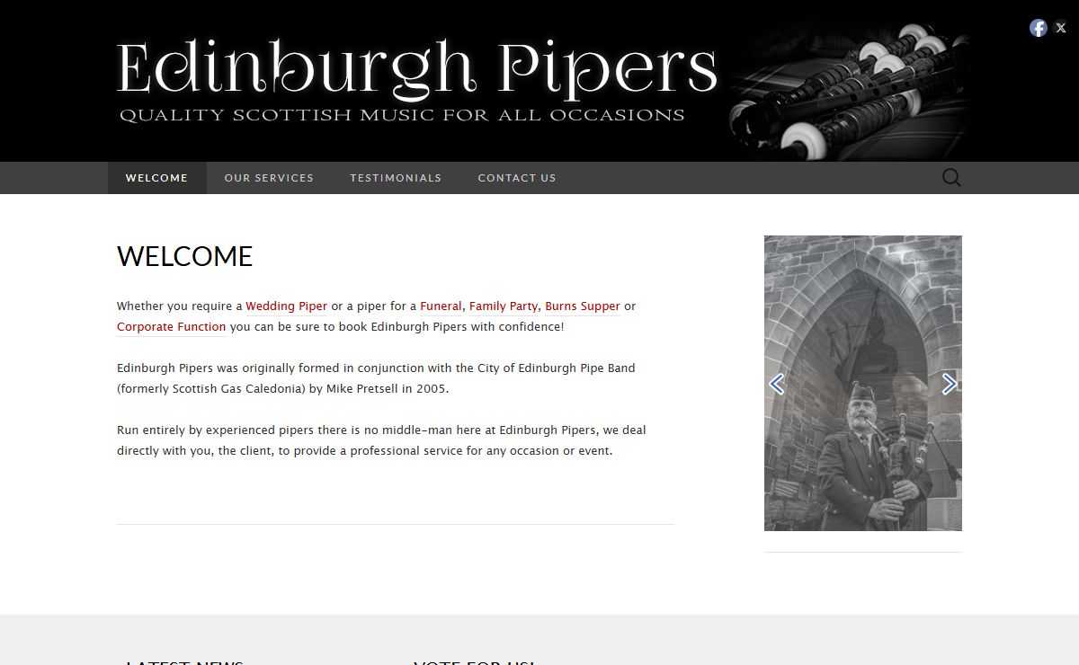 Edinburgh Pipers | Hire A Traditional Scottish Wedding Piper