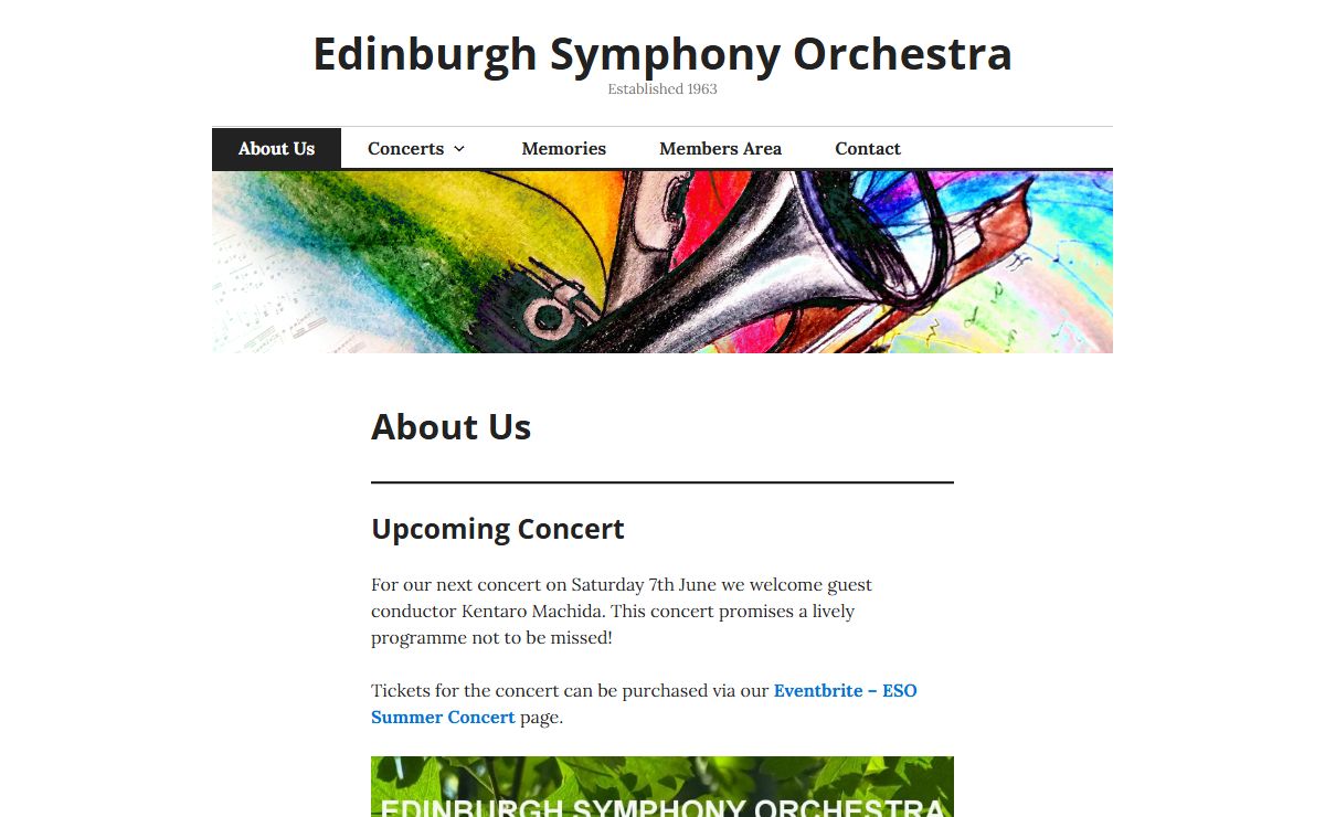 Edinburgh Symphony Orchestra – Established 1963