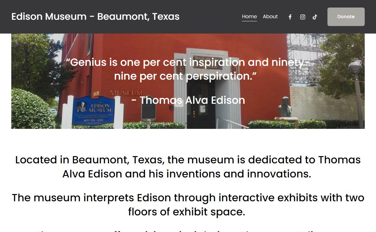 Edison Museum - Beaumont, Texas