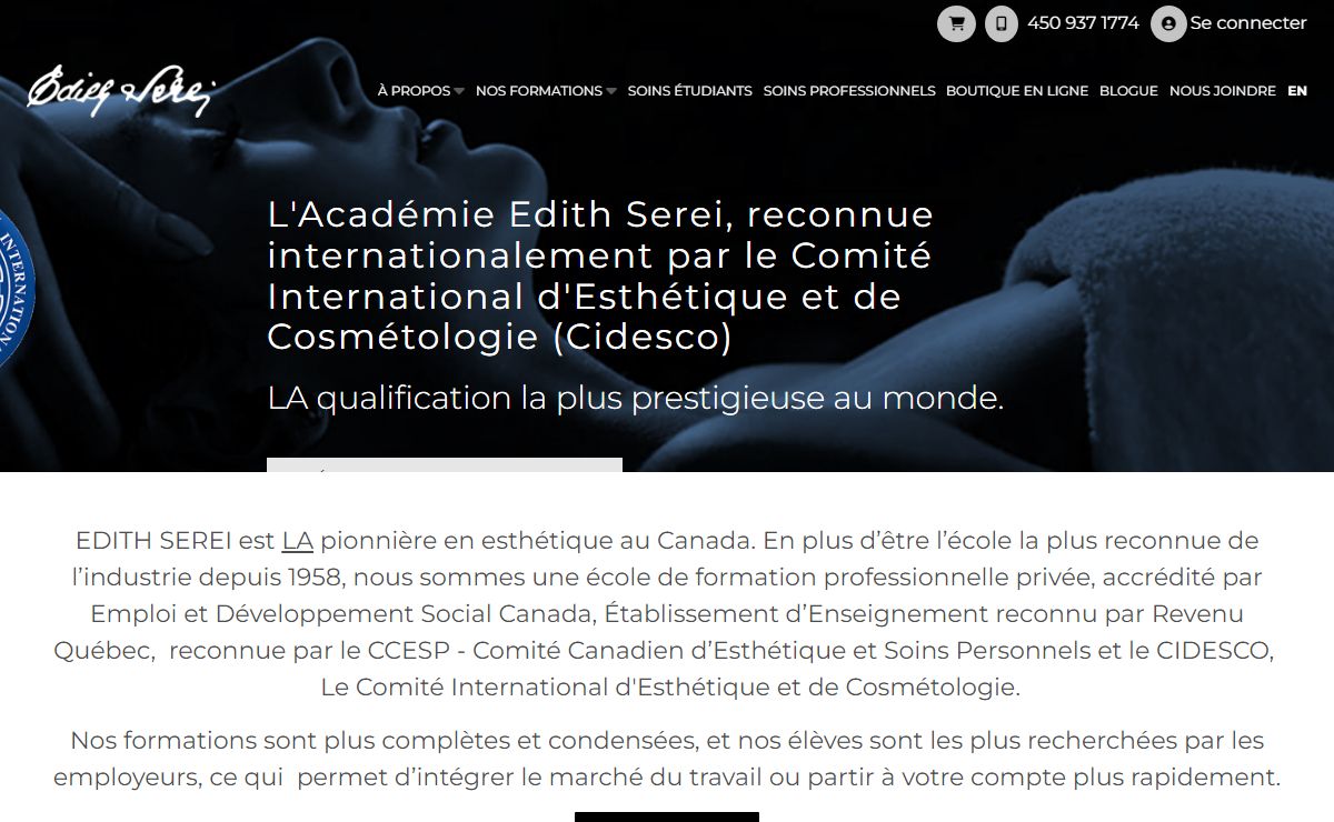 Formation esthétique | Québec, Montréal et Laval | Académie Edith Serei