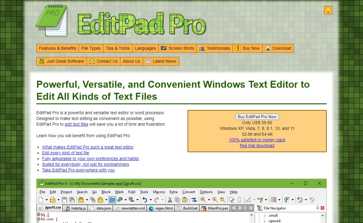 EditPad - Text Editor for Windows